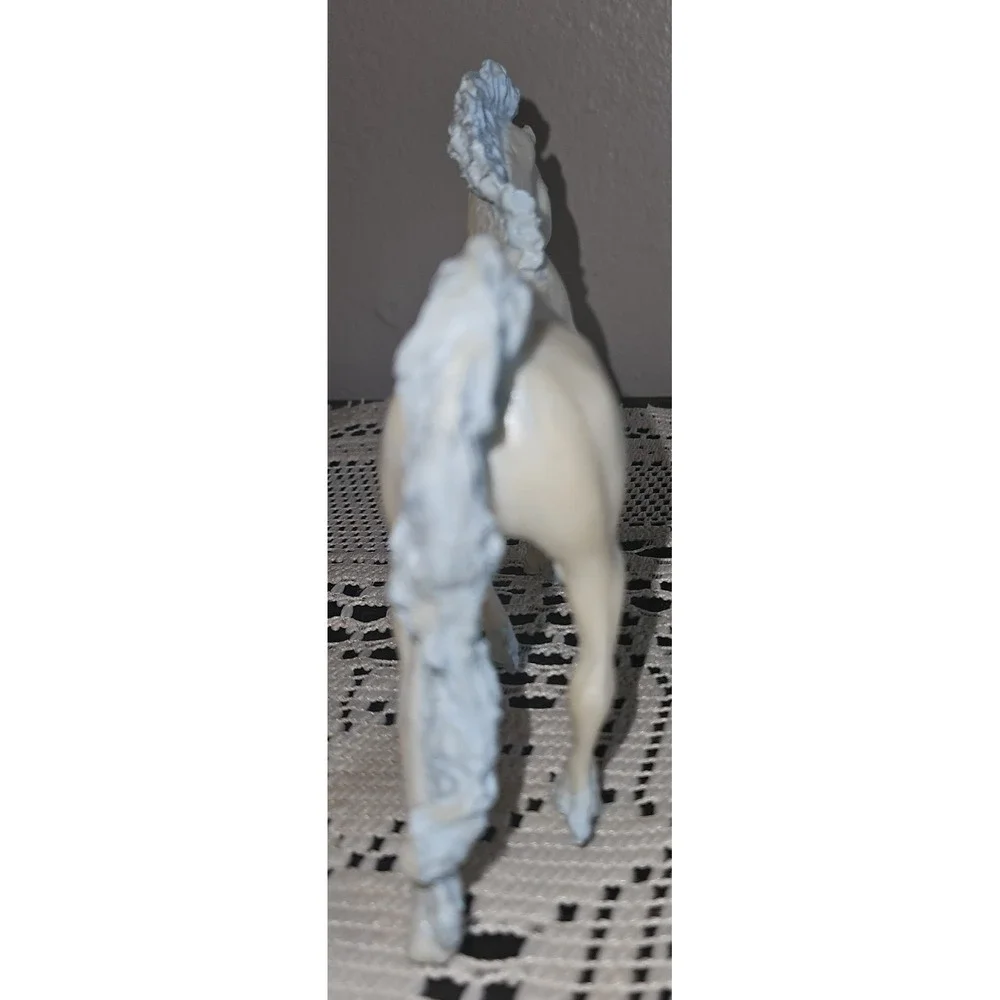 Breyer Horse Vtg 1985 Unreleased Riegseckers Carousel Unicorn In Baby Blue